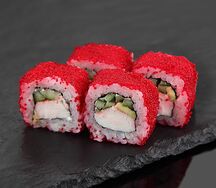 Калифорния с крабом (1/2 порции)