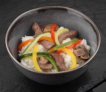 Рис с говядиной