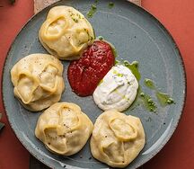 Манты с говядиной