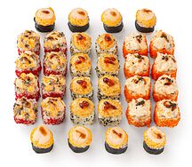 Запеченный с гребешком