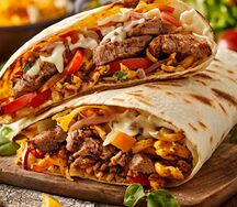 Шаурма сырная с беконом (свинина)