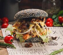 Грибной бургер