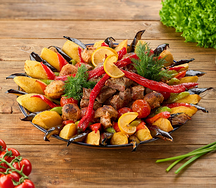 Садж с говядиной