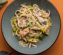 Паста с куриным филе