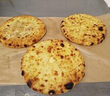 Осетинский пирог с сыром и свекольный ботвой