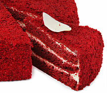 Торт бисквитный Красный бархат