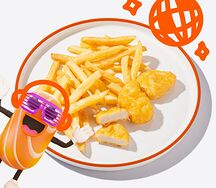 Мини-наггетсы с картошкой фри