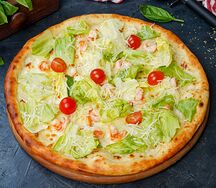Пицца Цезарь с креветками