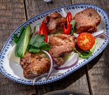 Шашлык из cвинoй шейки