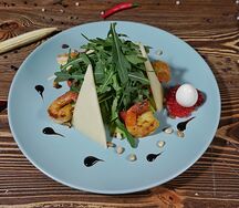 Салат Рукола с креветками