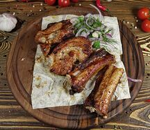 Шашлык из свиных ребер