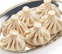 Хинкали с мясом и зеленью 1 шт