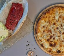 Осетинский пирог с говядиной и капустой