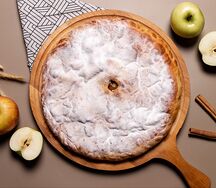 Осетинский пирог с яблоком и корицей