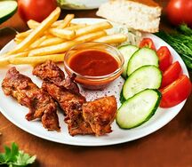 Шашлык из свиной шейки комбо