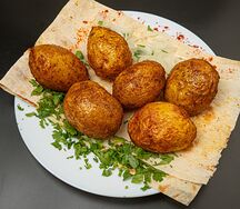 Картофель бэби на углях
