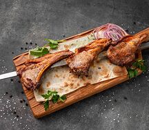 Шашлык из бараньей корейки