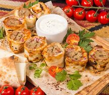 Люля-кебаб в лаваше телятина и курица