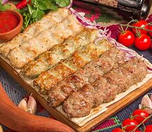 Ассорти люля-кебабов с бараниной