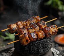 Шашлык из cвинoй шейки