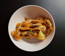 Пивные креветки в кисло-сладком соусе