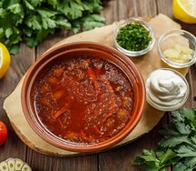 Деревенская селянка с почками