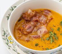 Суп-пюре с беконом