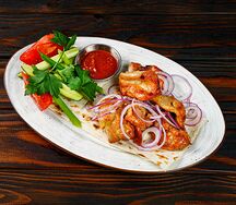 Курица на углях