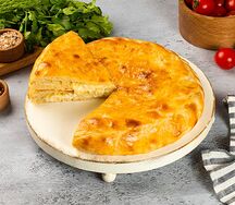 Осетинский пирог Цахараджын с сыром и свекольными листьями