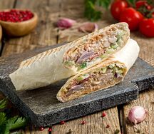Шаурма от шефа с сыром и грибами