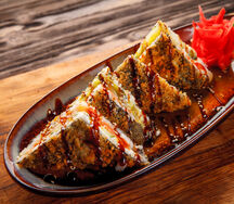 Сэндвич-ролл с лососем