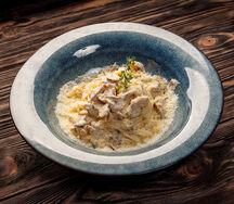 Тальятелле с курицей и грибами