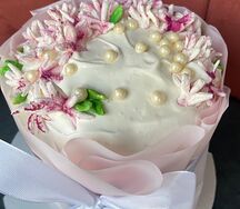 Кулич Пасхальный с кремом с вареной сгущенки