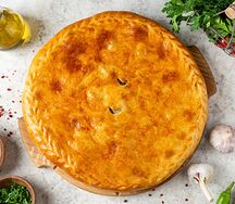 Даргинский пирог с говядиной и картофелем