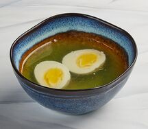 Лапша куриная с яйцом