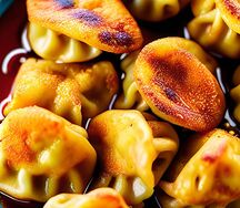 Жареные пельмени с говядиной