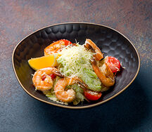 Салат Цезарь с креветкой