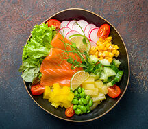 Поке с лососем