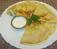 Бабулины блины со сметаной