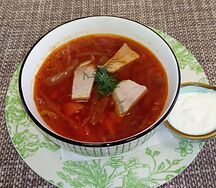 Борщ с мясом