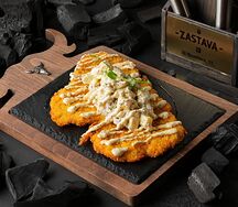 Шницель из индейки с картофельным салатом