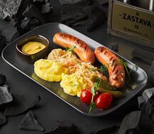 Сардельки с сыром 