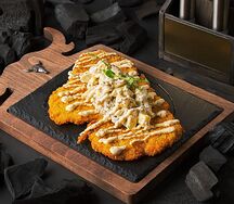 Шницель из индейки с картофельным салатом