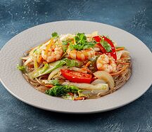 Корейская фунчоза с морепродуктами