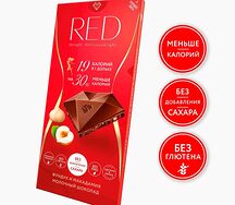 Red Delight молочный шоколад с фундуком и макадамией