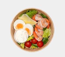 Салат Цезарь с креветками