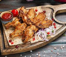 Куриные крылышки на мангале  