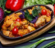 Жаркое с курицей