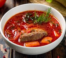 Борщ с говядиной 