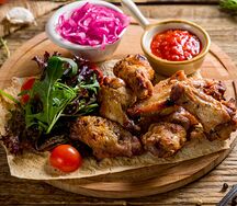 Шашлык из куриных крыльев